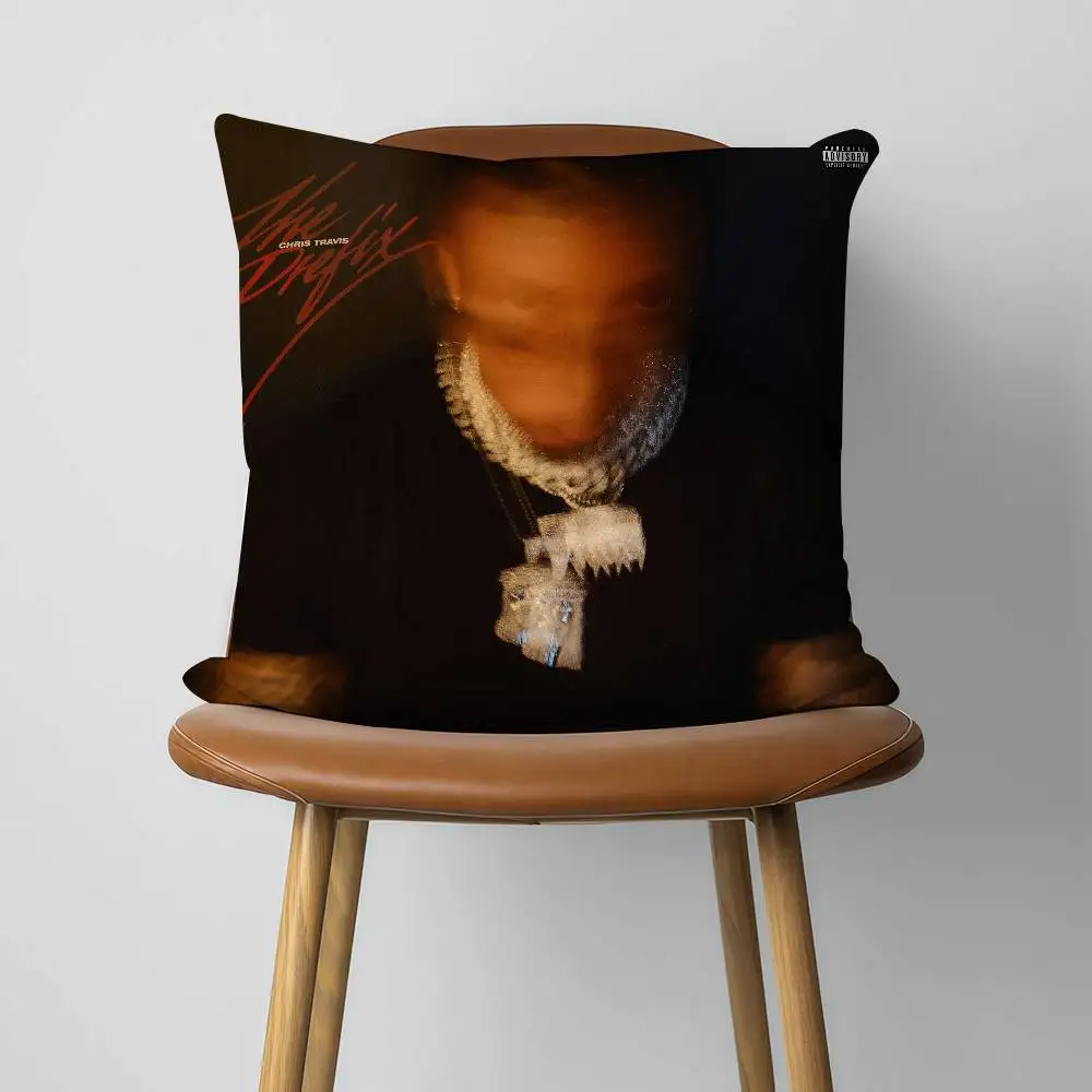 C-Chris T-Travis The Prefix 30x30cm 45x45cm Pillow Case Decor Protective Covers Comfortable Soft For Sofa Living Room Home Offic