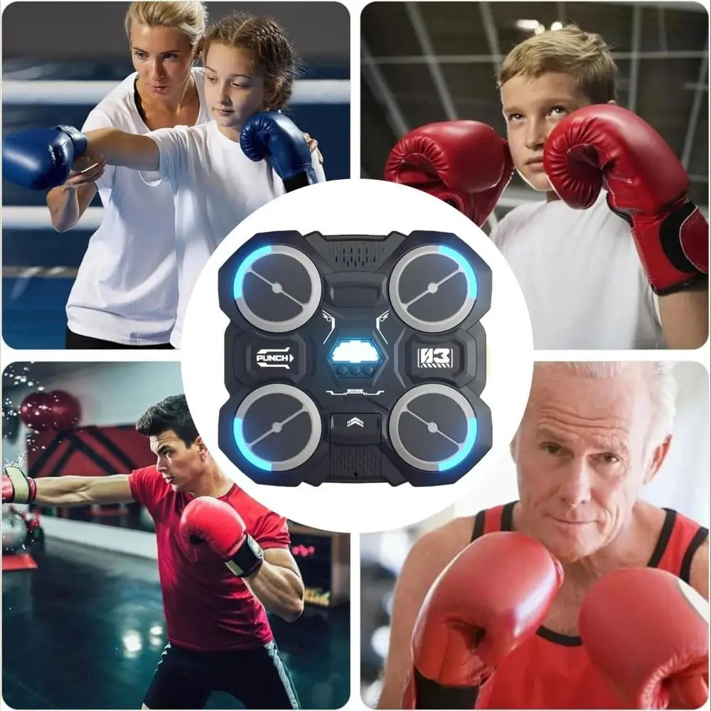 

Boxing Sports Smart Music Boxing Machine Bluetooth Punching Pad Agility Boxing Wall Target Reaction Exercise Fitness Exercise