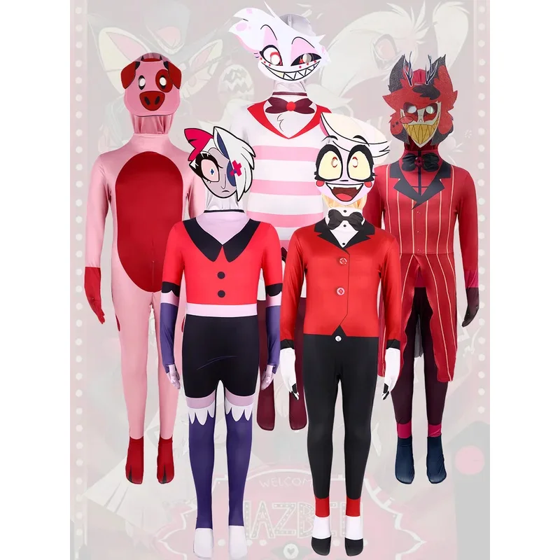 Charlie Morningstar cosplay's stage costumes, princess hell, Halloween evil boss character's innate costumes, hell princess