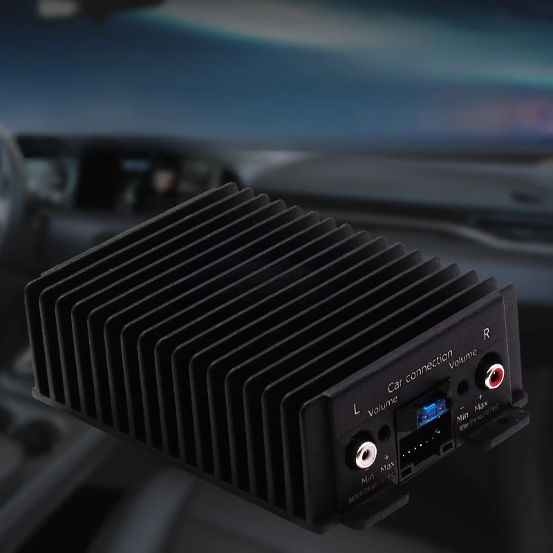 Podofo HIFI Professional DSP Amplifier RY-125AB Audio Stereo 4*80W High Fidelity Power for Car or Home Video System