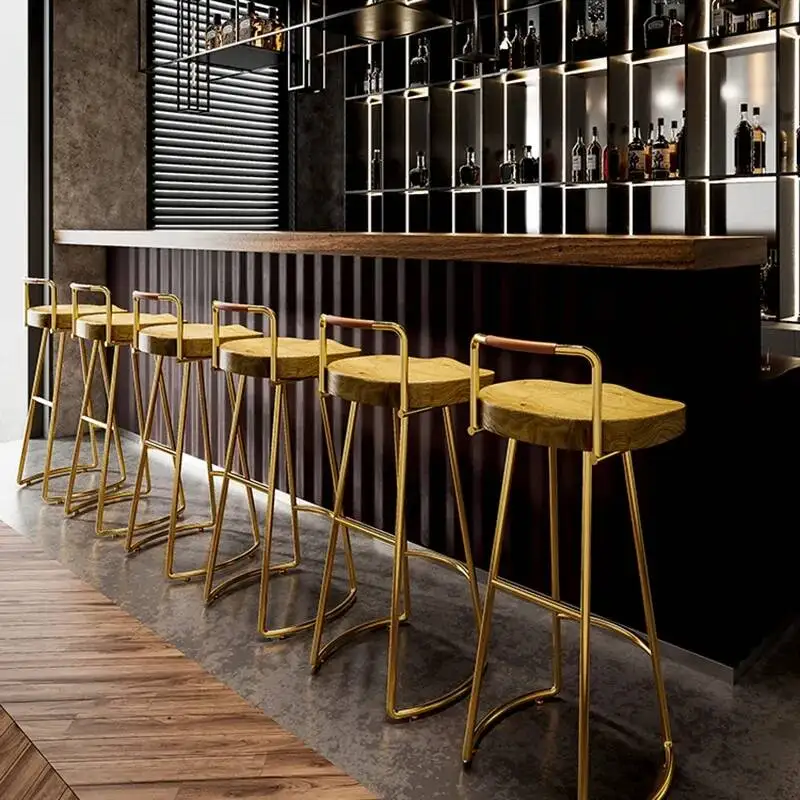 Unique Bedroom Bar Stools Makeup Throne Gold Modern Bedroom Gaming Metal Barber Dining Chairs Computer Cadeira Trendy Furniture