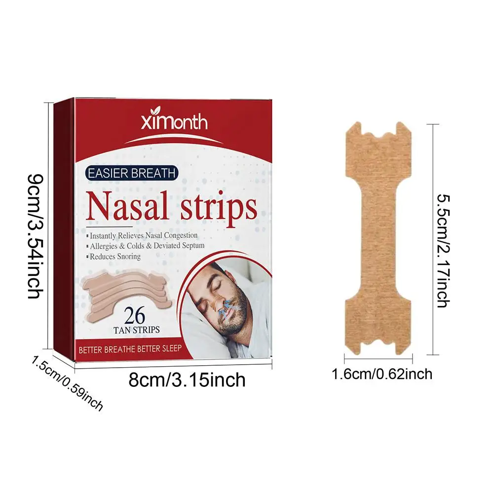 2x Nasal Strips Improve Sleep Reduce Snoring Relieve Nasal Congestion Extra Strength Work Anti-snoring Patch Sleep Relaxing Stic