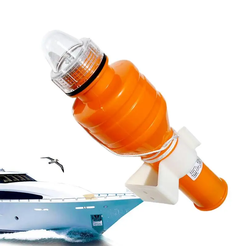 Lifebuoy LED Light Boat Flares High-visibility Flashing Self Lighting Warning Lamp Offshore Position Lights For Fishing Kayaking