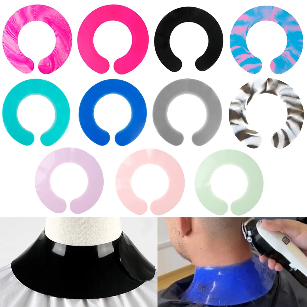 

Hair Cutting Collar Waterproof Silicone Salon Foldable Durable Shoulder Hair Dyeing Pad Haircut Neck Collar Stylist Accessories