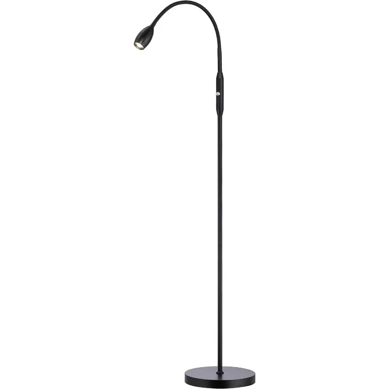 Imagem -03 - Led Beam Floor Lamp Dimmable e Zoomable Spotlight Flexível Gooseneck Leitura e Crafting pé Lâmpada Ajustável