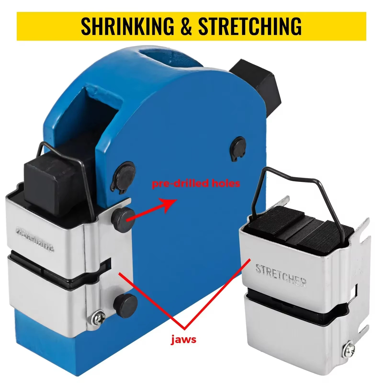 VEVOR Manual Shaping Bending Forming Machine Sheet Metal Shrinker Stretcher Kit Flexible For Automotive Metal-shaping Jobs