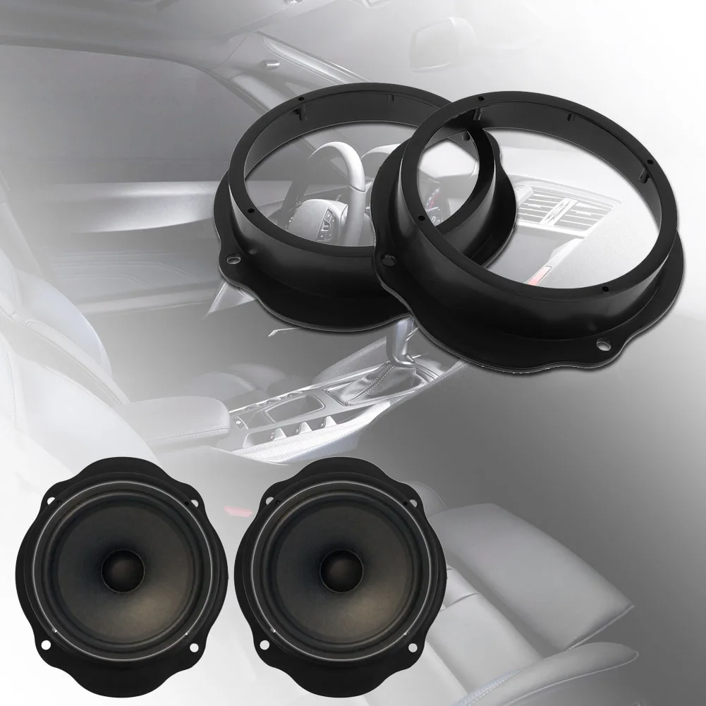2pcs 6.5in Ring Adapter Plates Universal Mounting Spacer Adaptor Ring Car Speaker Spacers for Ford Focus
