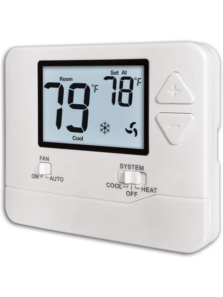 

Thermostats for Home Conventional Single-Stage Systems, up to 1 Heat/ 1 Cool (with White Backlight)