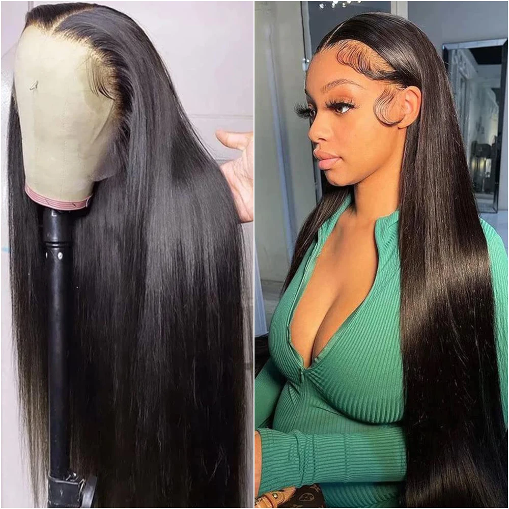 30 38 بوصة مستقيم 13x6 Hd الدانتيل الباروكات الأمامية شعر الإنسان للنساء السود البرازيلي قبل قطعها مع شعر الطفل 13x4 الدانتيل شعر مستعار أمامي