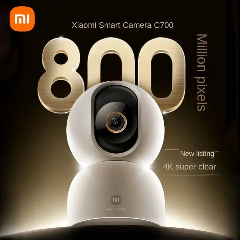 Xiaomi Smart Camera C700 4K Ultra Low Light Full-color AI Facial Baby Recognition Gesture Call WiFi6 Surveillance Webcam Mi Home