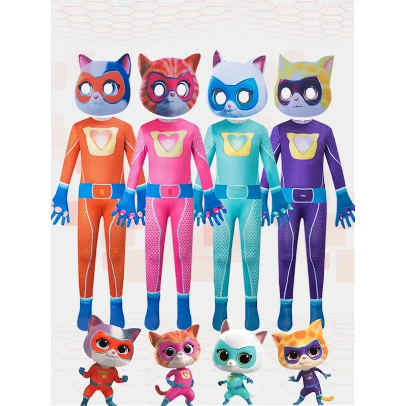 

2025 12 - Обтягивающие комбинезоны на Хэллоуин, красивые костюмы для выступлений на сцене, супер кошки