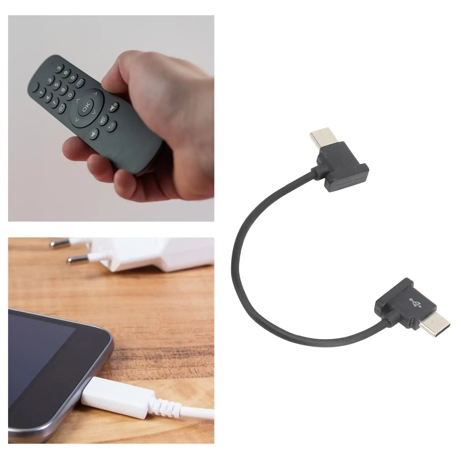 Type C to Type C Cable Lightweight Sturdy 15cm Length Compatible Drone Remote Control Wire Mobile Connection Cord for Mavic Air2