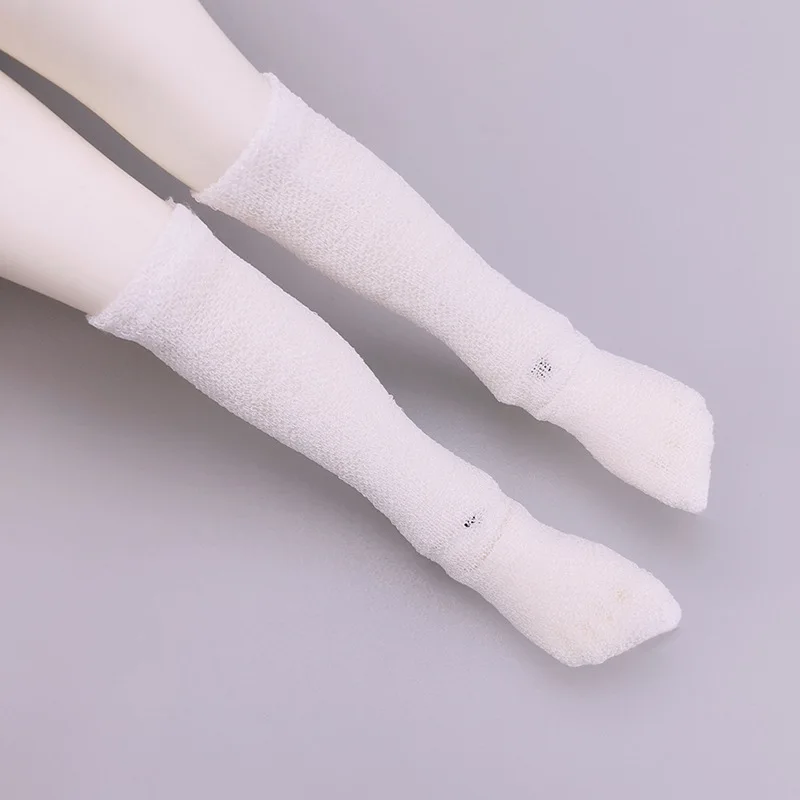 Calzini per bambole per 1/6 BJD Calze per bambole Accessori per vestiti Calzino corto Filettato Tubo centrale Calzino Leggings Giocattoli per bambini Regali