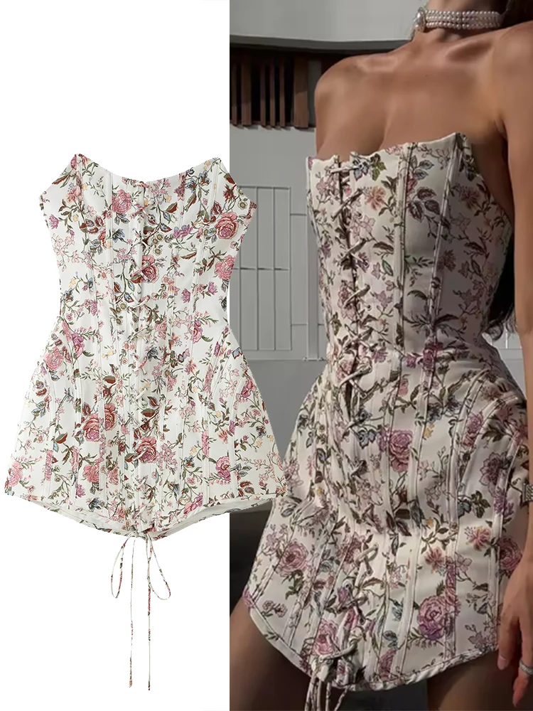 Damen Rostbraunes Spitzen-Patchwork-Midikleid Boho Quadratischer Ausschnitt Ärmellos Locker Fließend Lässige Kleider Damen Sommer-Urlaubsoutfits