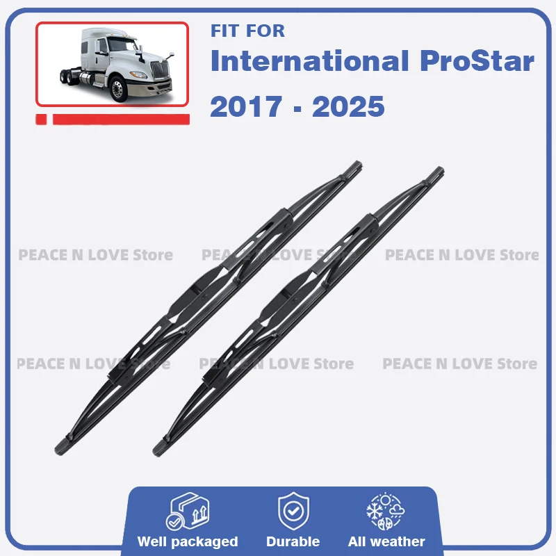 

Front Wiper Blade For International ProStar LT 2017 - 2025 Windscreen Windshield Window Rubber Brushes Refills Car Accessories