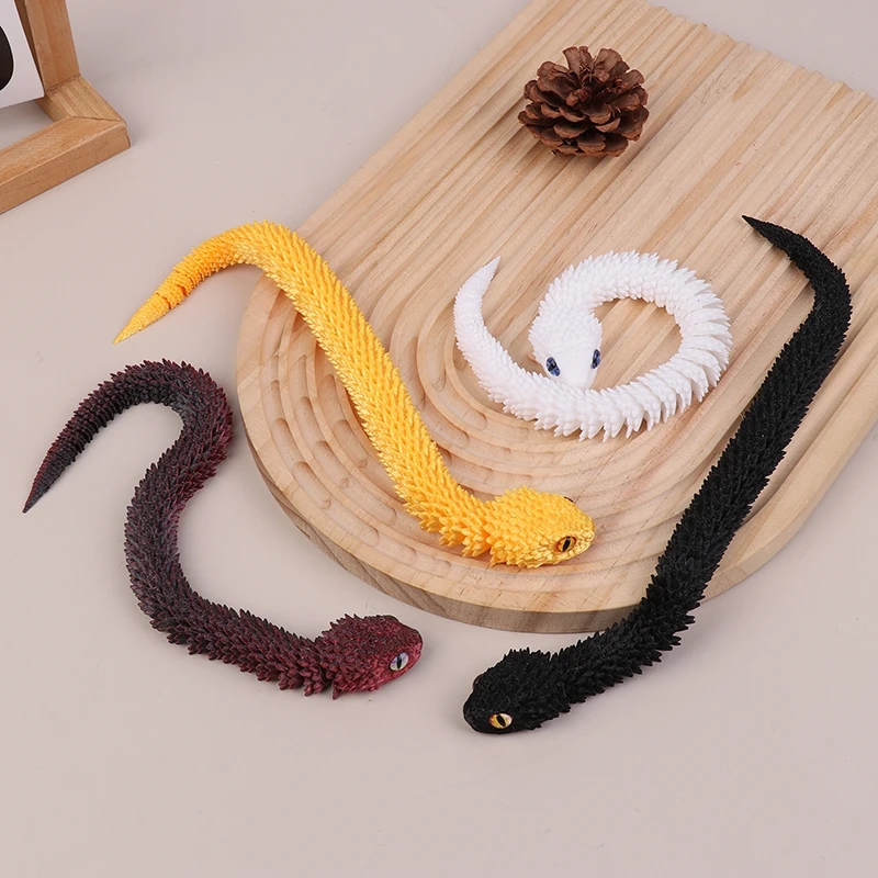 3D Printed Snake Decoration 3D Printed Animals Desk Accessories Room Decor Office Table Ornament Funny Toy for Kids