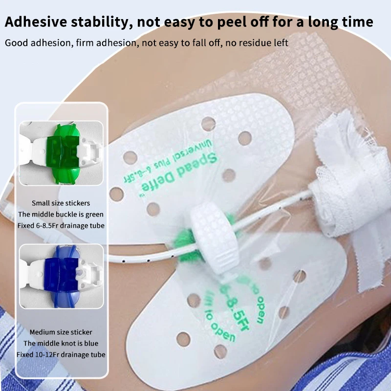 Urine Tube Fixation Universal Fixing Adjustable Design Sticker Holder Drainage Tube Device Nylon Bag Fixed
