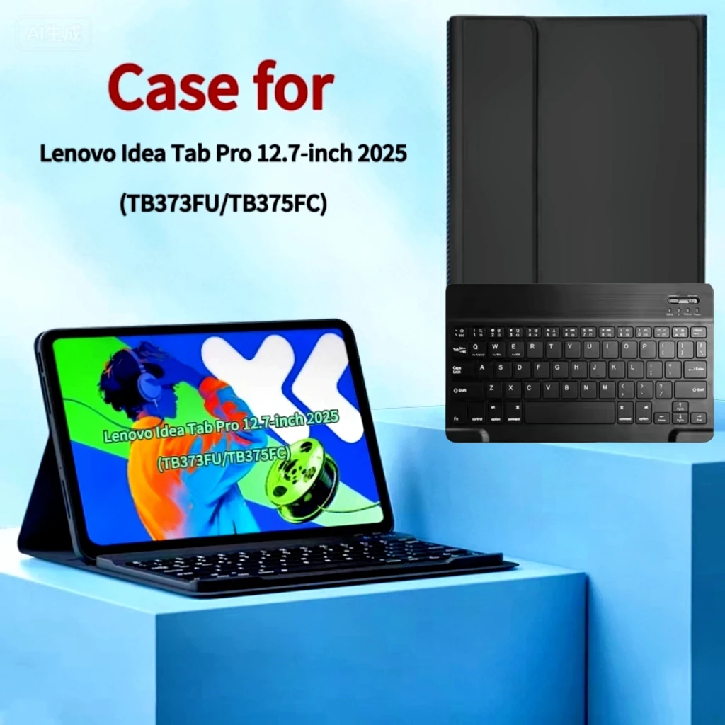 

Чехол для Lenovo Ldea Tab Pro 12,7 дюйма 2025 для Lenovo Xiaoxin Pad Pro 2025 12,7 дюйма/защитный чехол для беспроводной Bluetooth-клавиатуры