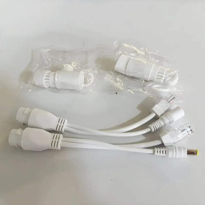 POE Splitter Cable Passive Power Over Ethernet Adapter Cable POE Splitter Injector Power Supply Module 12-48v for IP Camera