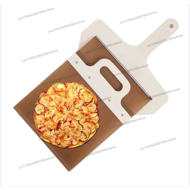 Wooden Sliding Pizza Spatula, Kitchen Baking Utensils Foldable Solid Wood Pizza Dish