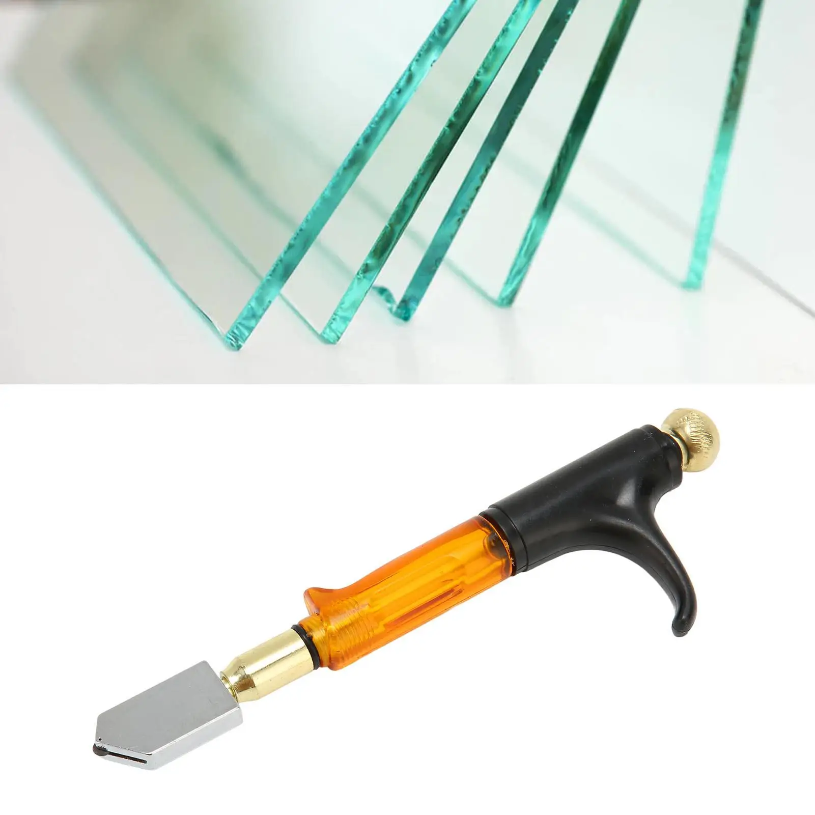 Ergonomic T-Shaped Glass Cutter with Comfortable Grip - Ideal Tool for Cutting for thick Glass