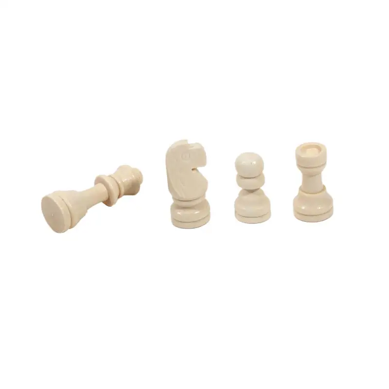 32-teiliges Holzschachspiel Standard-Turnier Staunton Holzschachfiguren 52mm Königshöhe, nur Schachfiguren ohne Brett – Detail 17