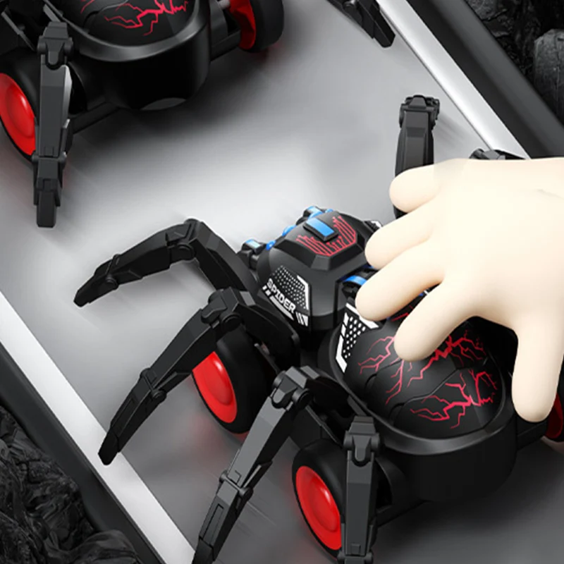 Bambini Spider Veicolo Strisciante Simulazione Animale Inerzia Auto Spider Ragazzi e ragazze Arrampicata Stunt Car Toy Regali