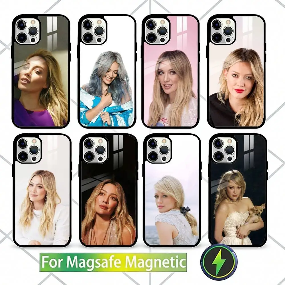 

H-Hilary D-Duff Phone Case For iPhone17,16,15,14,13 Plus,Pro Max Magnetic For Magsafe Wireless Charging