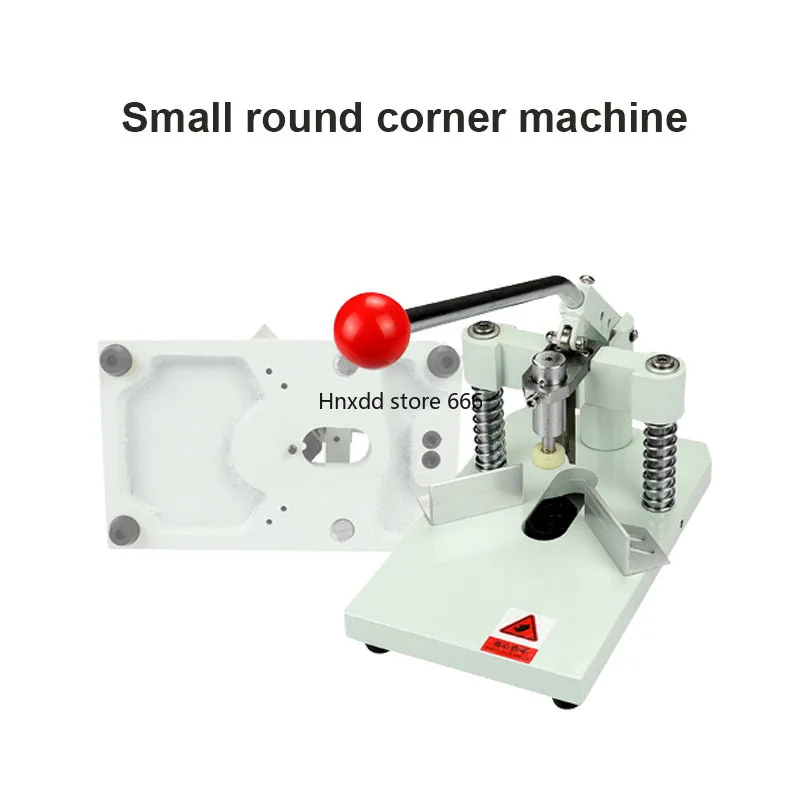 Small Round Angle Machine Cast Iron For Business Card/Tag/Photo Album/Plastic Film Manual Presser Foot Paper Cutting Machine