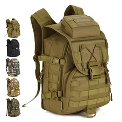 40L Military Tactical Army Backpack Men Outdoor Climbing Hiking Travel Camping Sport Backpack Camouflage Survival Molle Backapck