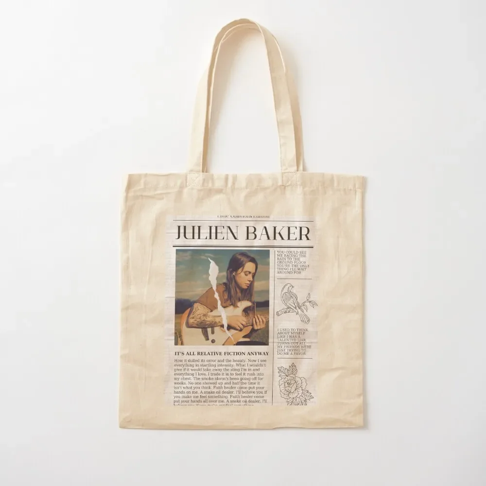 

Julien Baker Newspaper Tote Bag Gift bags Shopping bags Women bags Canvas Tote Bag