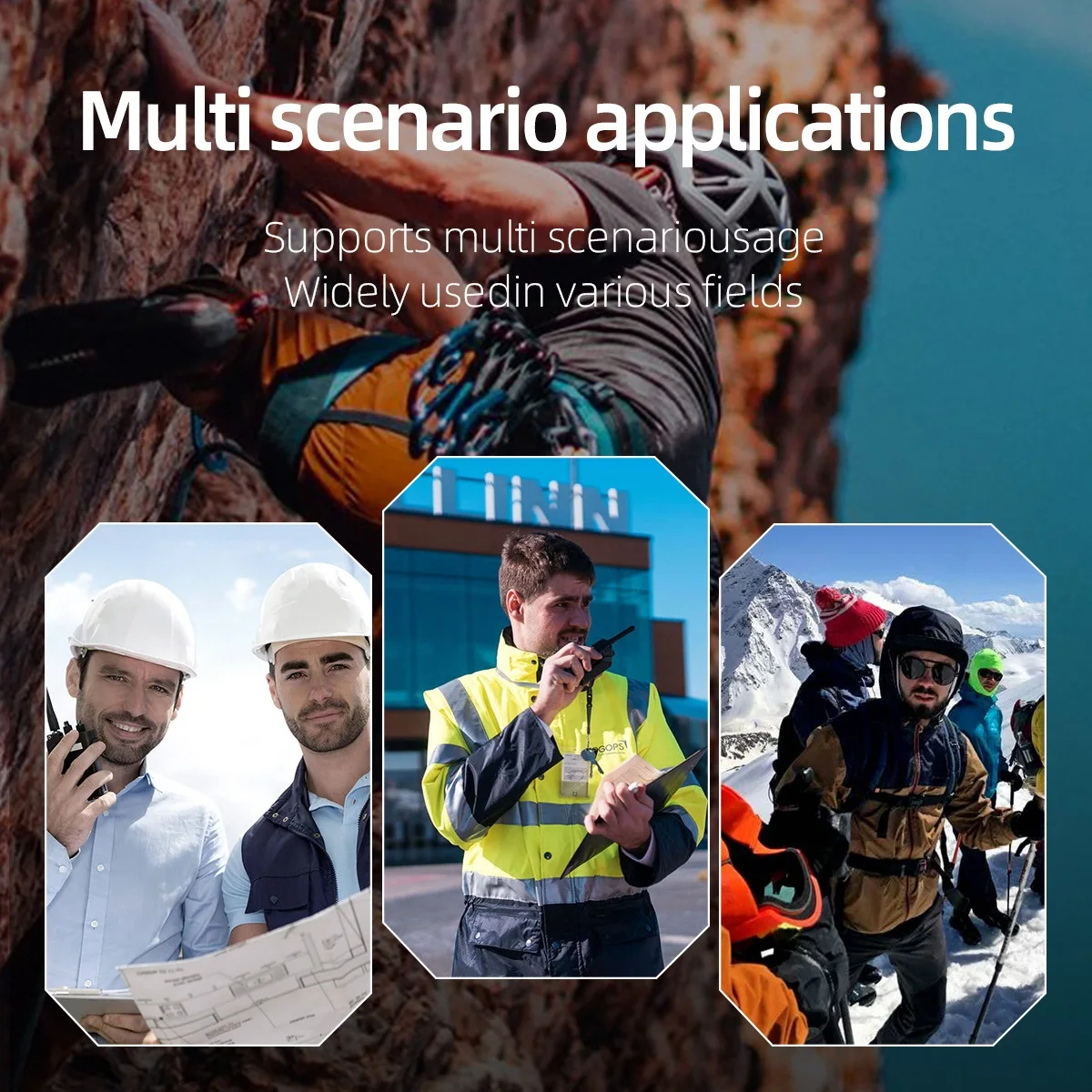 KSUN GZ32 Wireless Intercom PMR FRS License Handheld Two Way Radio Transmitter UHF Walkie Talkie for Hotel Restaurant