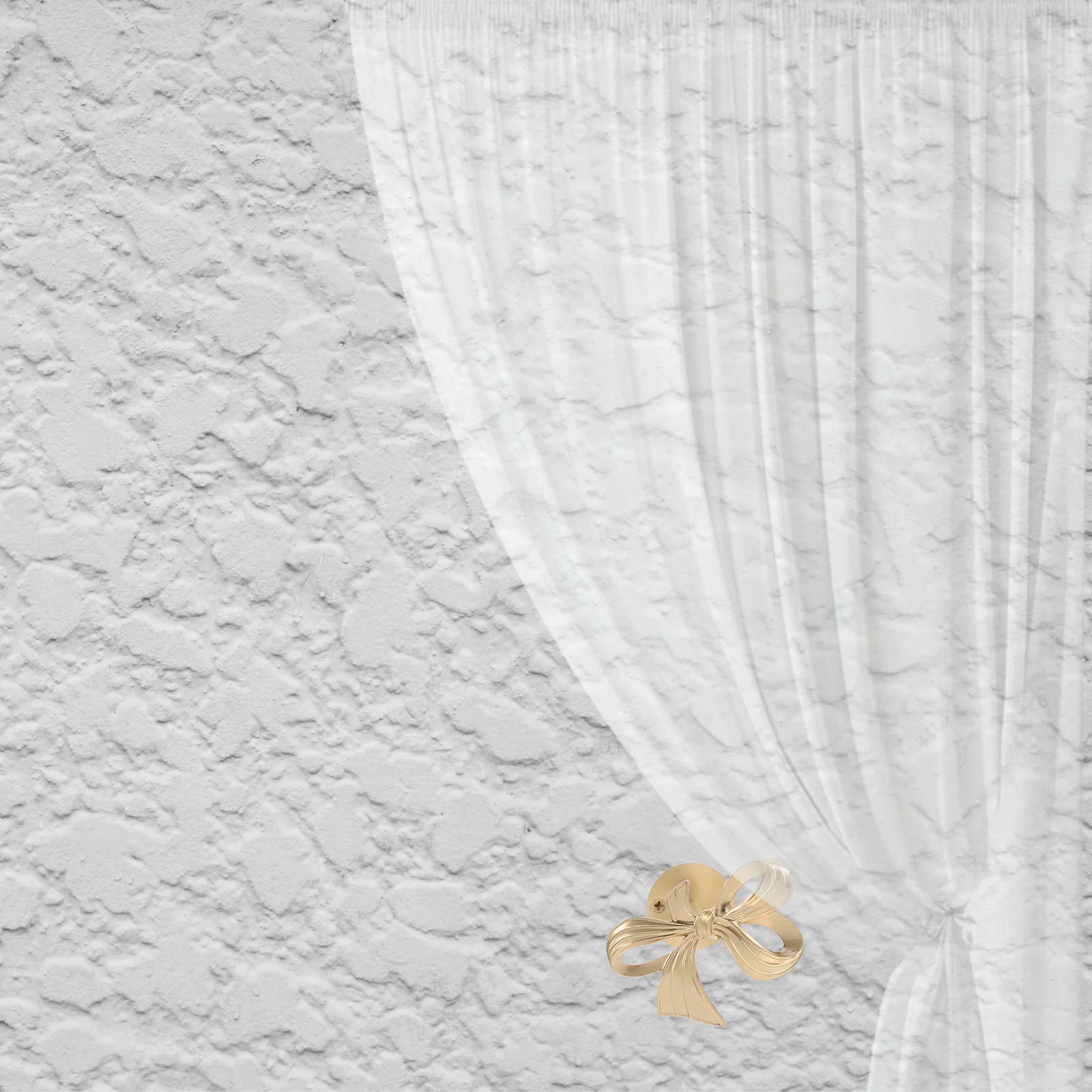 

Creative Curtain Hooks Gold Bow Wall Hanging Hooks Heavy Duty Metal Holdbacks For Drapes Decorative Tiebacks Living Room