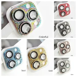 2-3Pcs Camera Lens Protector For IPhone 15 14 13 12 16Pro Max Glitter Camera Protector For IPhone 15 14 Plus 12 13 11 Mini