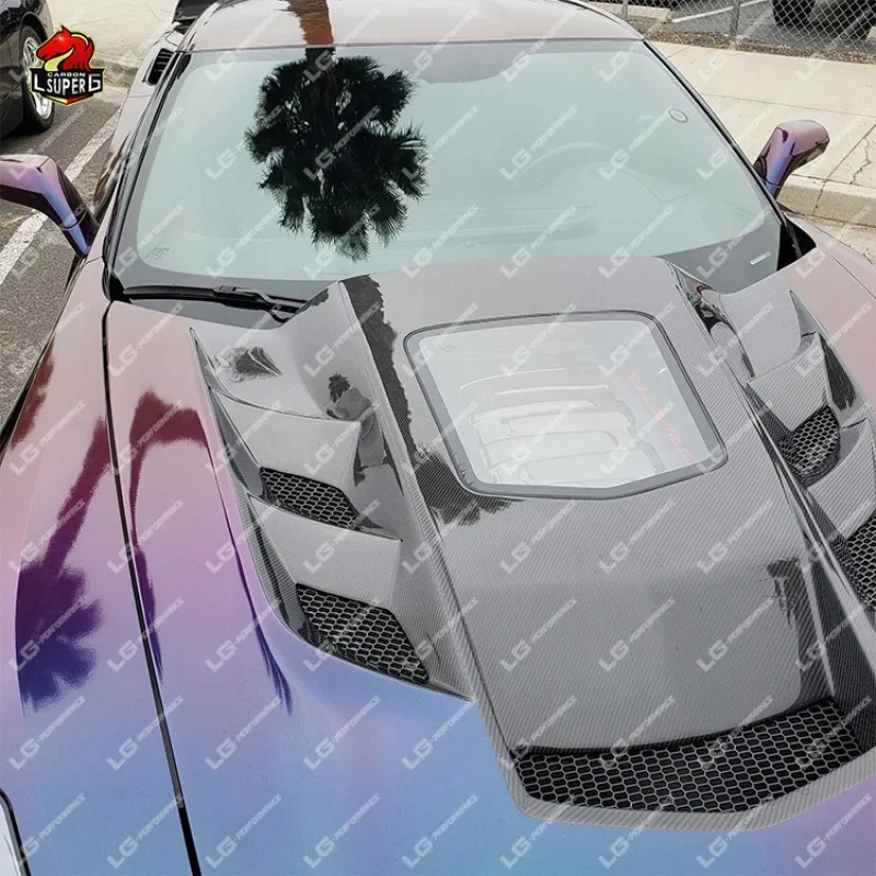 غطاء محرك من ألياف الكربون بونيه شيفروليه كورفيت C7