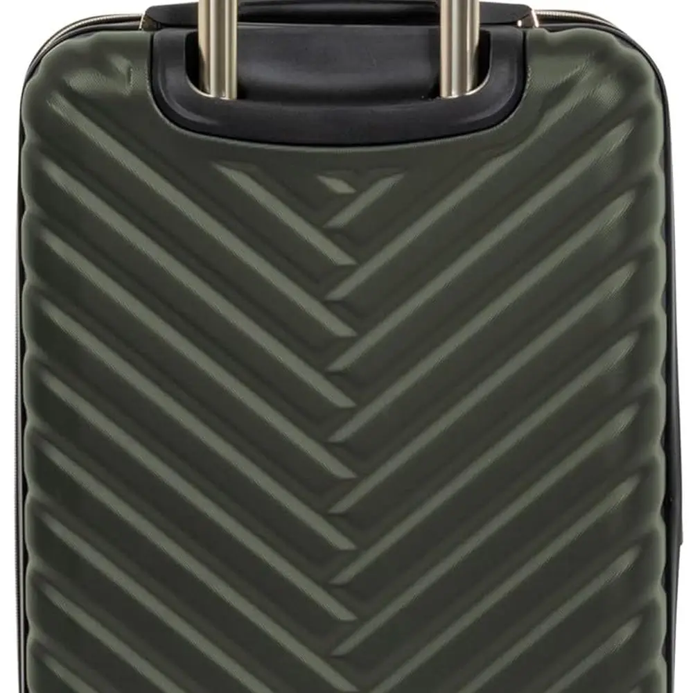 Kenneth Cole Madison Square 20 Expandable Olive Chevron Hardshell Spinner Luggage