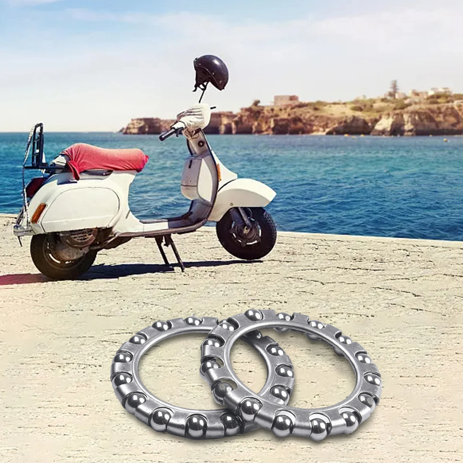 Steering Bearings Silver Steel Ball Bearing Bearing Silver Steel Easy To Use Inner Outer Practical Product Name