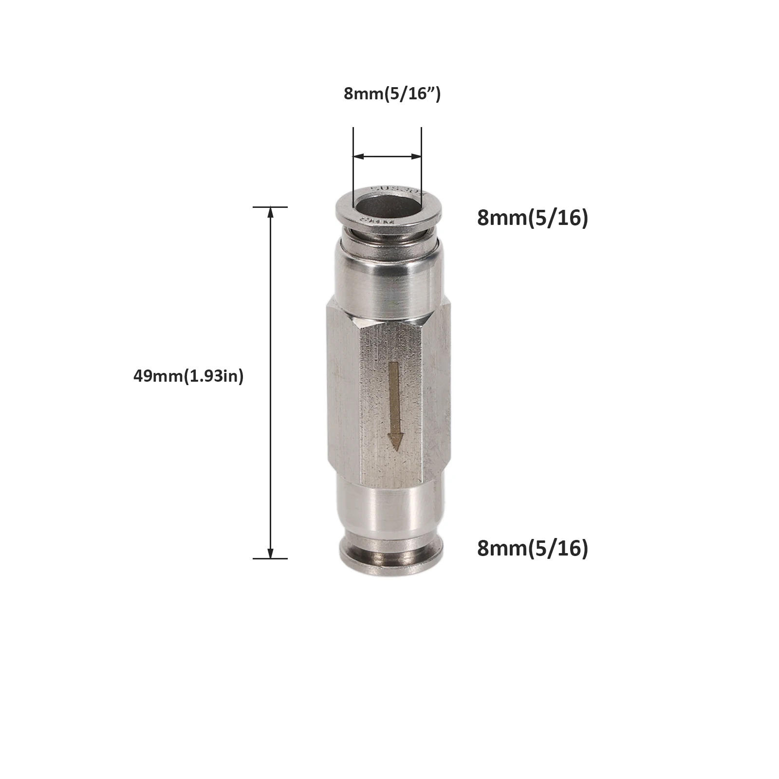 All Stainless Steel 8mm(5/16