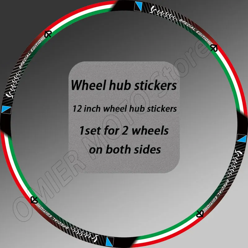 Motorcycle sticker wheel hub accessories for VESPA sticker 946 gts300 PRIMAVERA 150 SPRINT 150 SEI GIORNI II EDITION 300