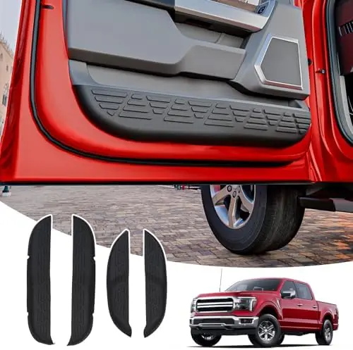 

4PCS Car Door Anti Kick Pads for 2021-2025 F150 SuperCrew – TPE Inner Door Protector Trim