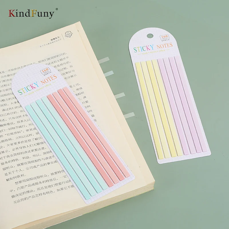 

320 Sheets Transparent Sticky Notes Self-Adhesive Reading Annotation for Books Notepad Bookmarks Memo Pad Index Tabs