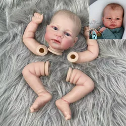 17 Inch Painted Vinyl Reborn Doll Kit Elijah Hand-painted Hair Unassembled Reborn Baby Doll Parts With Cloth Body
