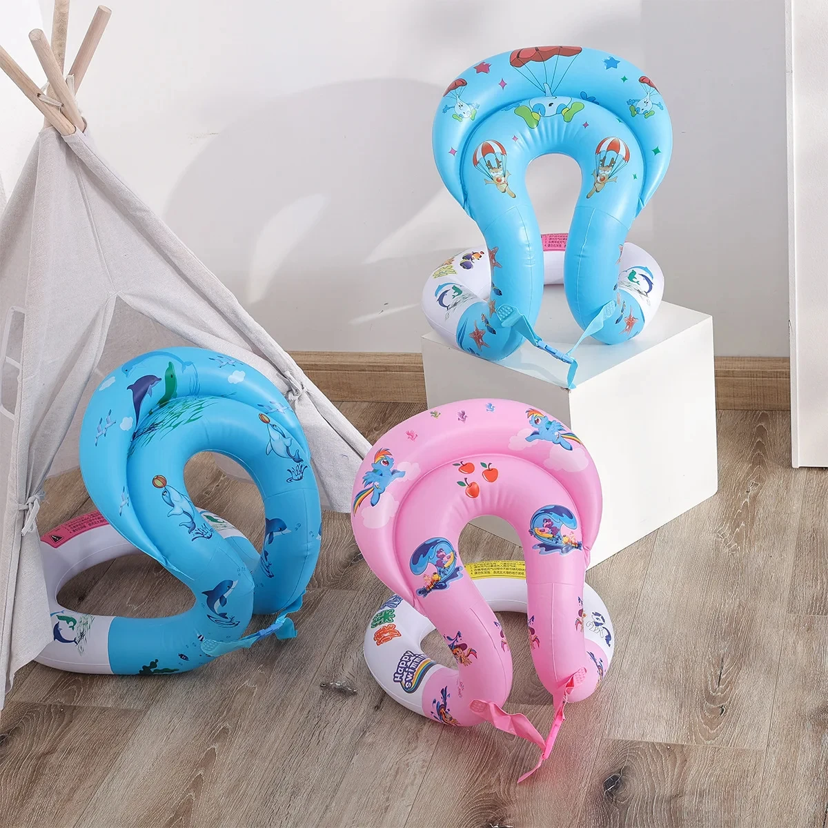 Baby Swimming Ring Child Swim Ring Vest Inflatable Swimming Circle Swim Pool Float Water Play Tube Pool Party Toy