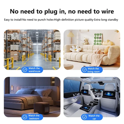 Imagen 2 del producto Xiaomi nuevo A908 enchufe libre inalámbrico Wifi Mini cámara interior 1080p HD cámara de monitoreo de visión nocturna seguridad inteligente