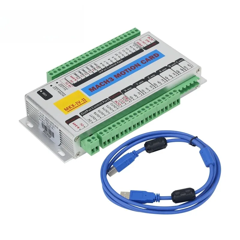 MK4-IV 4-Axis USB Motion Card 2MHz Mach3 CNC Breakout Board for Win 7/10