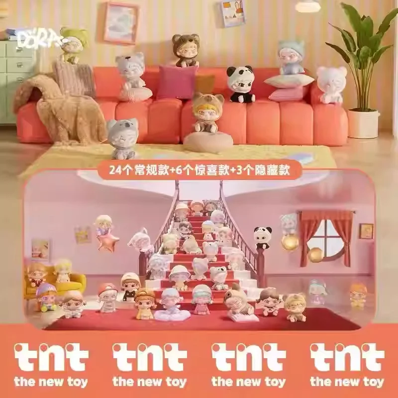 

Официальная коллекционная мини-кукла Tnt Dora Little Daily Swaps Mi Series Blind Bag Big Cousin, милая коллекционная фигурка, украшение для стола