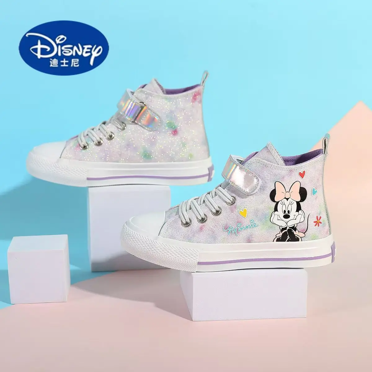 

Disney Girls Casual Shoes 2025 Fall, Non-Slip Skate Shoes for Big Kids, All-Match & Durable