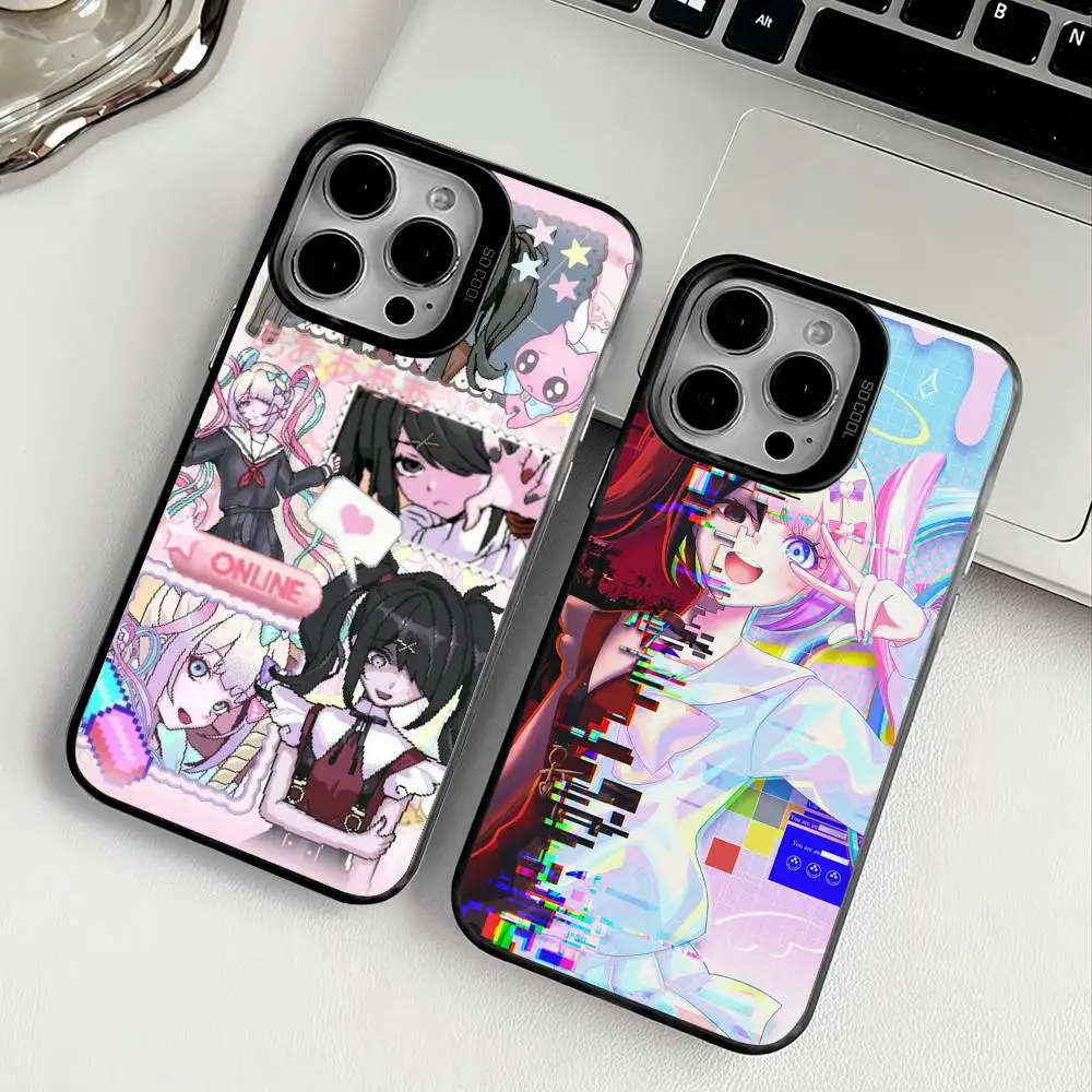 

Anime Ame Phone Case For Apple 11 12 13 14 15 16Pro Max Plus Protect Plating Phone Cover