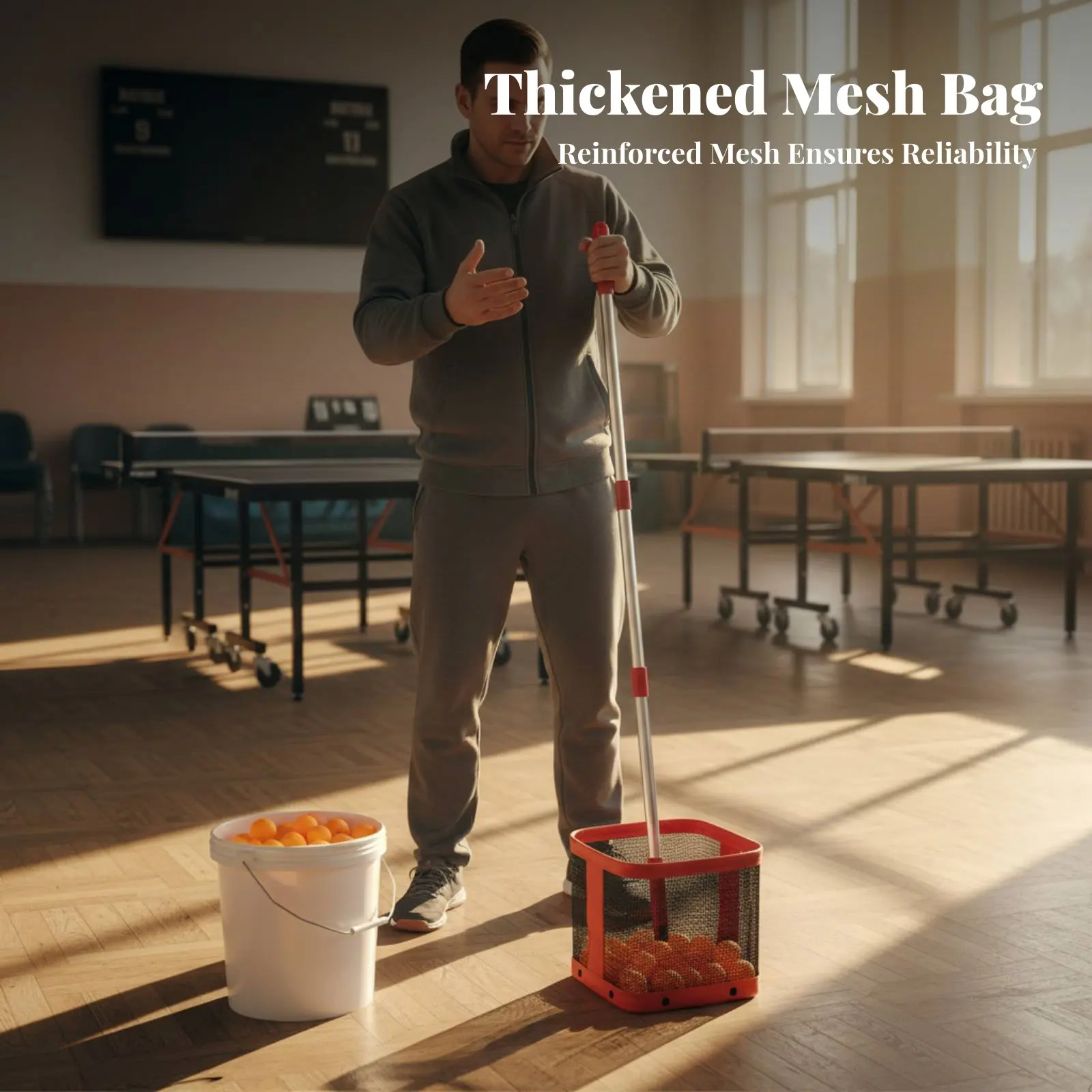 

Table Paddle Sphere Collector Sturdy Table Pong Sphere Picker Sports Training Equipment Portable Lightweight for Seniors, Clubs