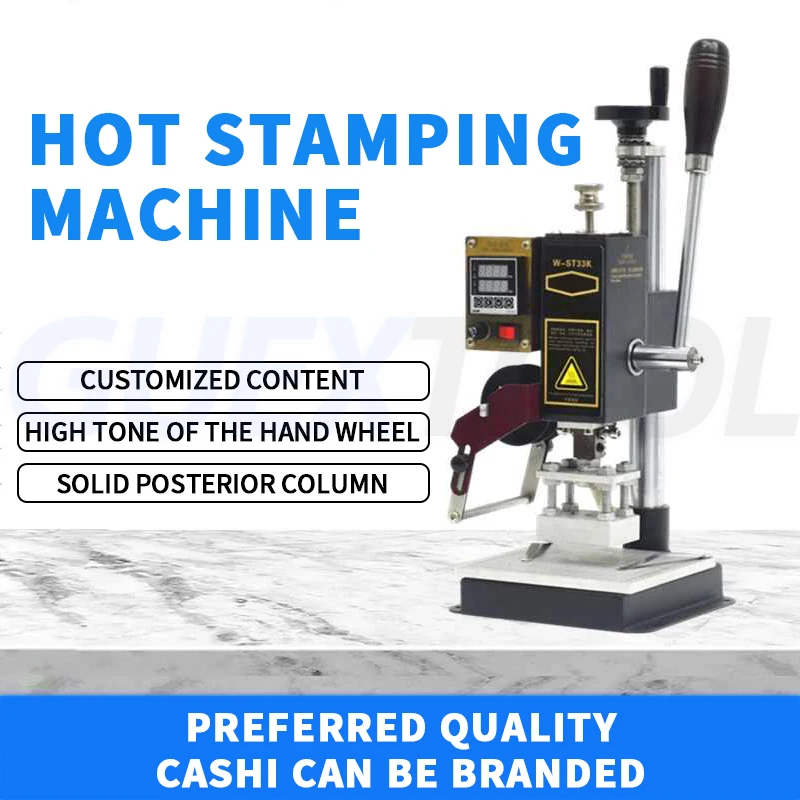 Hot Foil Stamping Machine Heat Press Bronzing Paper Holder Manual Embossing Machine With Bracket Used For Leather PVC Embossing